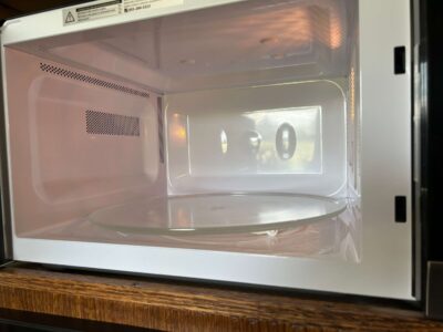 Sparkle Microwave Cleaned After