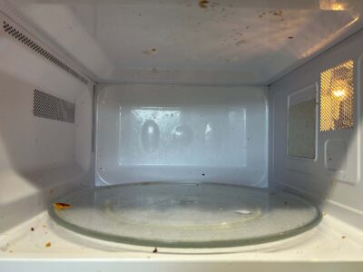 Sparkle Microwave Cleaned Before